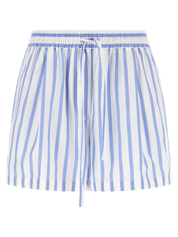 Striped Bermuda Shorts Bermuda And Short Light Blue