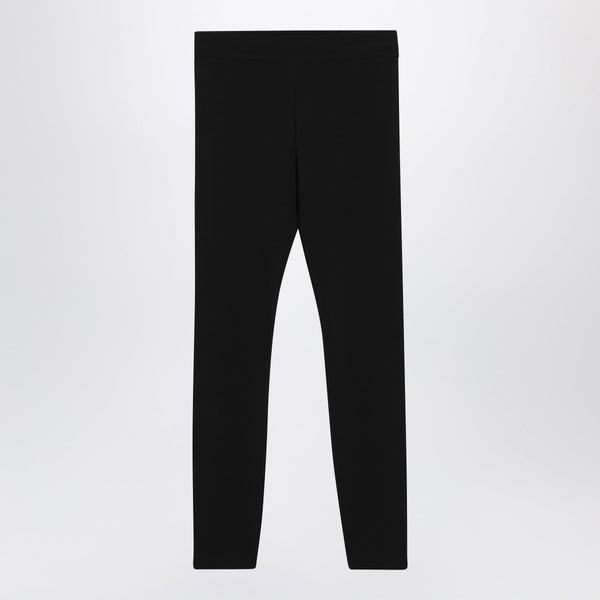 Black Leggings In Stretch Jersey
