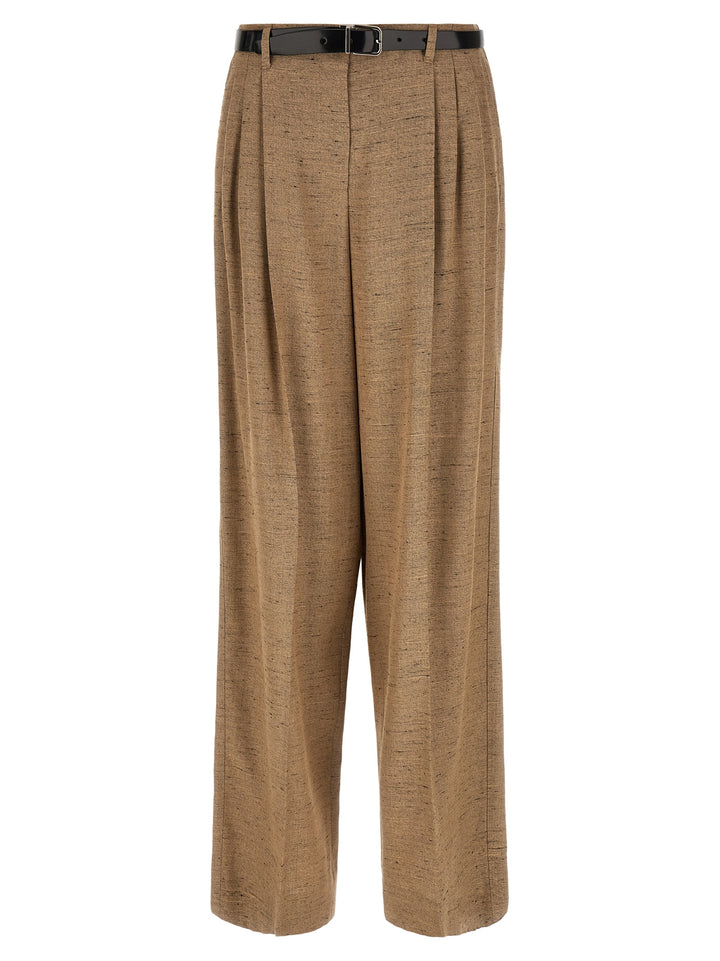 Dolce & Gabbana Tweed Effect Trousers Pants - Beige | f257012ad8431027f0cf534122c02b457dc82c65
