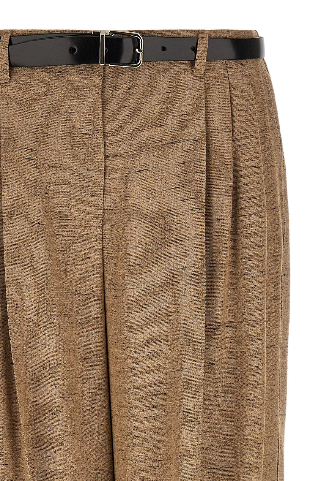 Dolce & Gabbana Tweed Effect Trousers Pants - Beige | 166ef6a20eb7e723ebeaa9b239612803d7cf105c