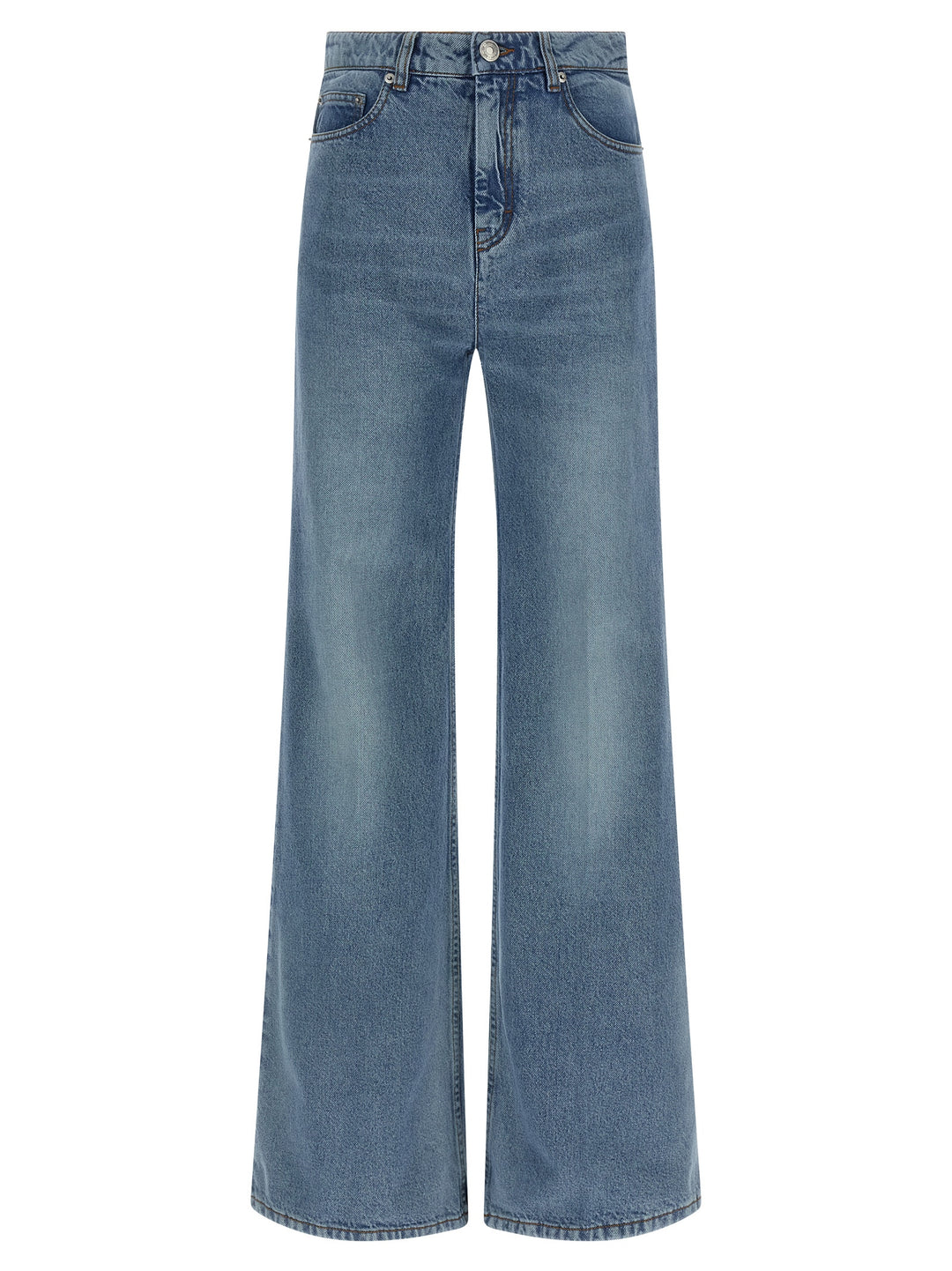 Ami Paris Flared Leg Jeans - Light Blue | 65dec8e134f1c2b42f0d22648281ccc6a995bf51