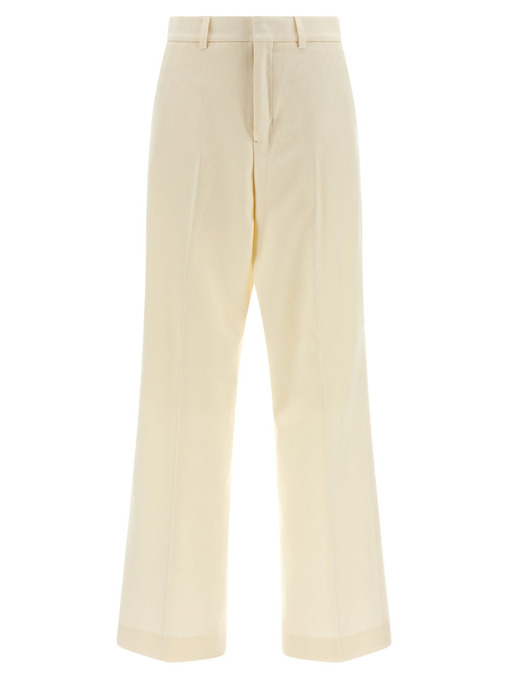 Ami Paris Wool Pants - White | 966b33b872a2ed838bdd9da45b23810ebffa8ce4