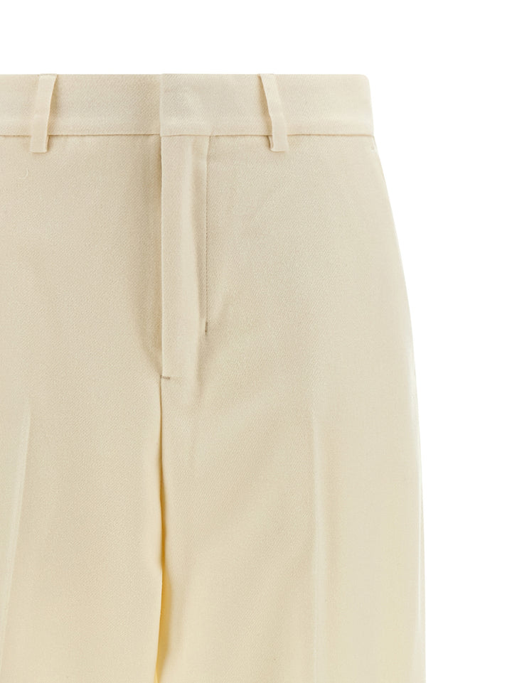 Ami Paris Wool Pants - White | 1062fdee36ef94efc824ed75f0b4d9363eecd067