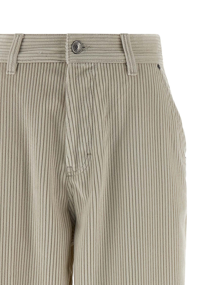 Ami Paris Corduroy Trousers Pants - Beige | 1bbf622bfa66e0844e4e2d580ce60625c6ced324