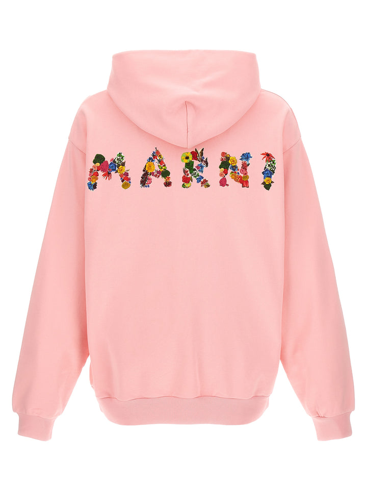 Collage Bouquet Sweatshirt Pink