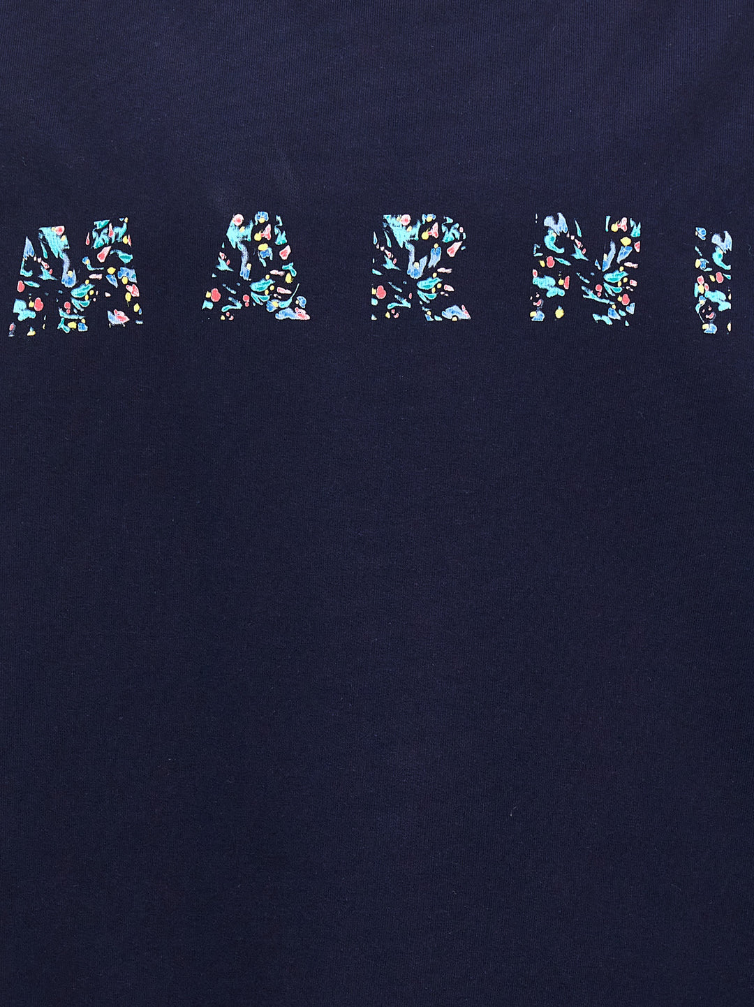 Floral Logo Sweatshirt Blue