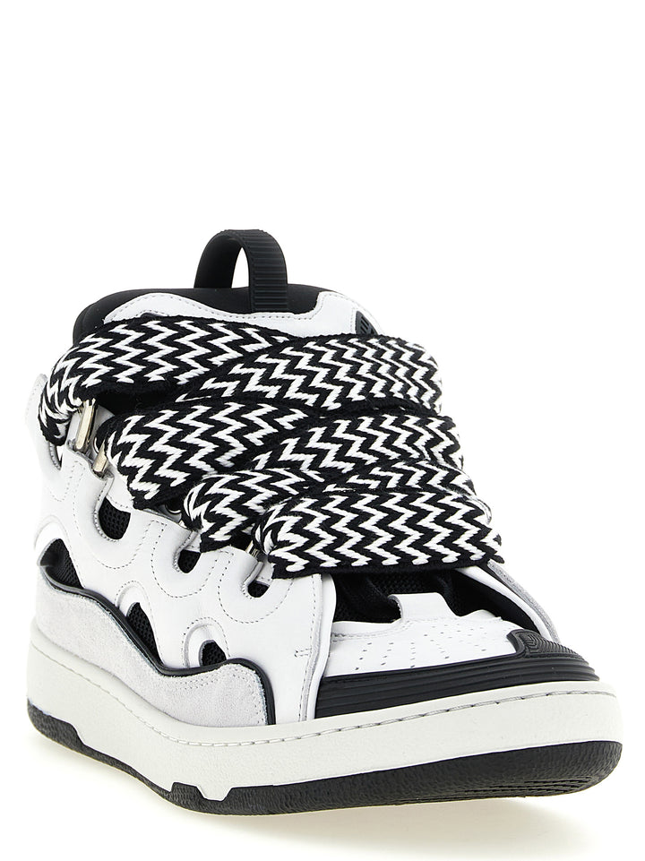 Lanvin Curb Sneakers - White/Black | 8ce9e3f213f4355a7e37a0e662e59edf9203a0da