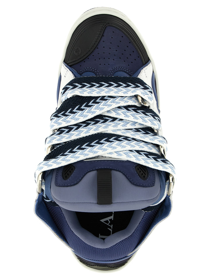 Lanvin Curb Sneakers - Blue | c4d27a6cf3c268738f12ea24032efa47099c5e92