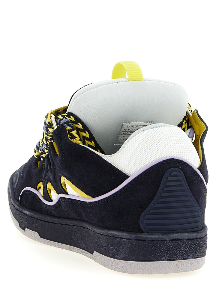 Lanvin Curb Sneakers - Blue | a127d4da5a52b691edd60ce709e5406cfbc9a754
