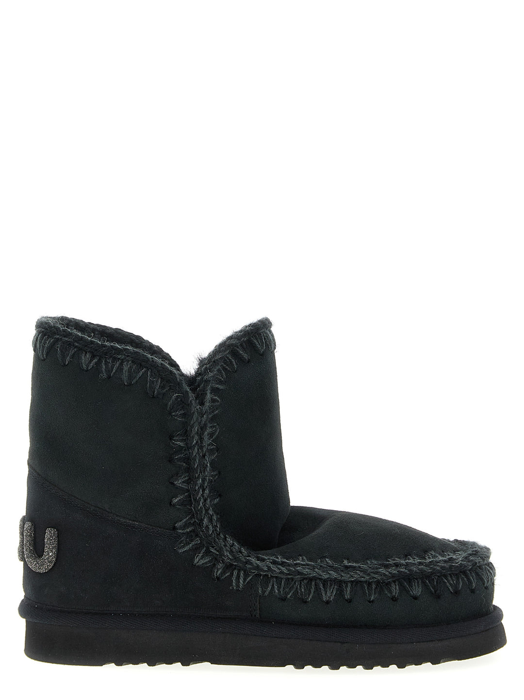 Mou Eskimo 18 Glitter Logo Boots and Ankle Boots - Black | 4a6cbeee811ce85bf48fa092a1e968b6f671cb25