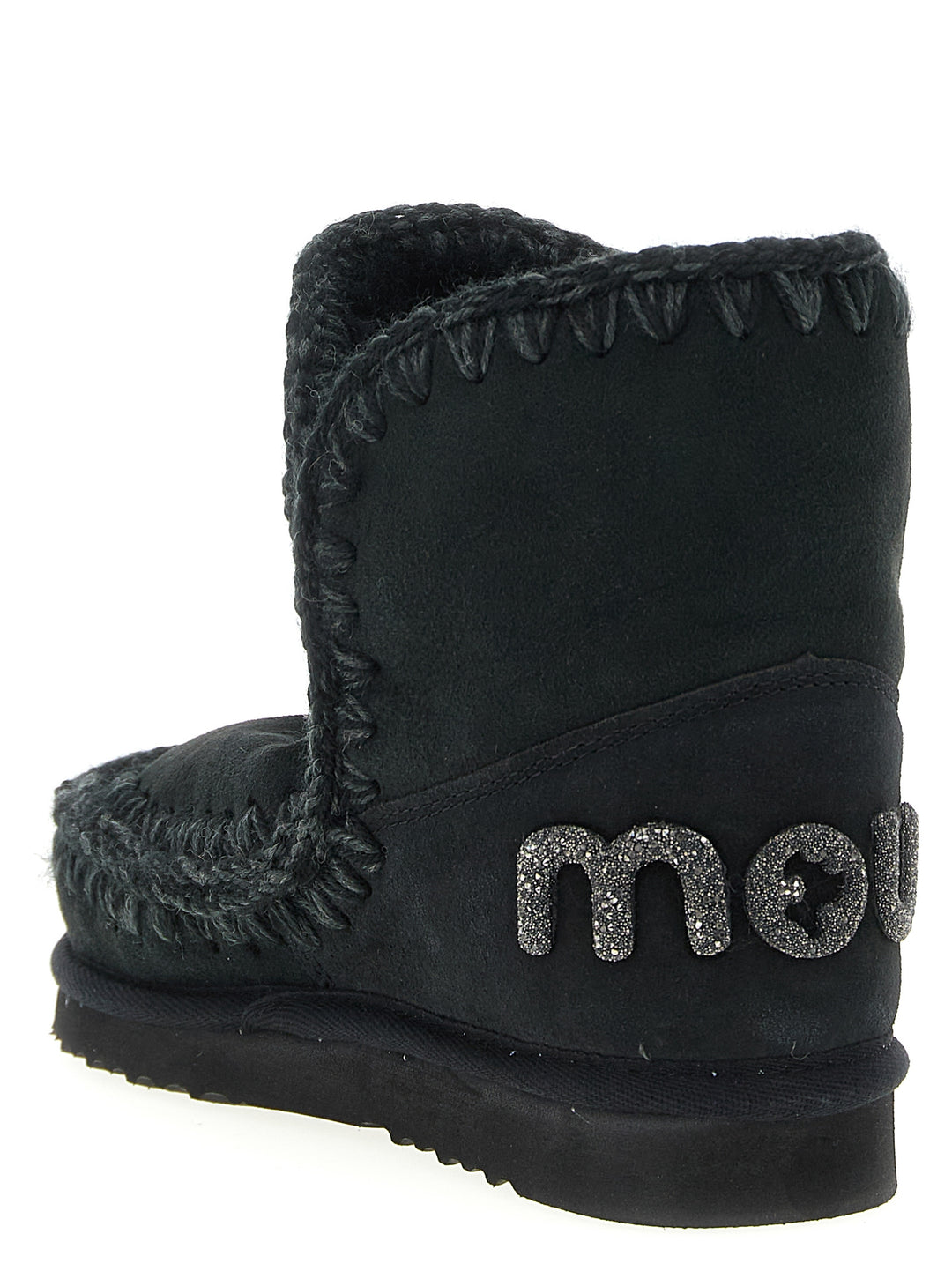 Mou Eskimo 18 Glitter Logo Boots and Ankle Boots - Black | 90c5e071fe66265bed7ad2b859edb6a59ee73fae