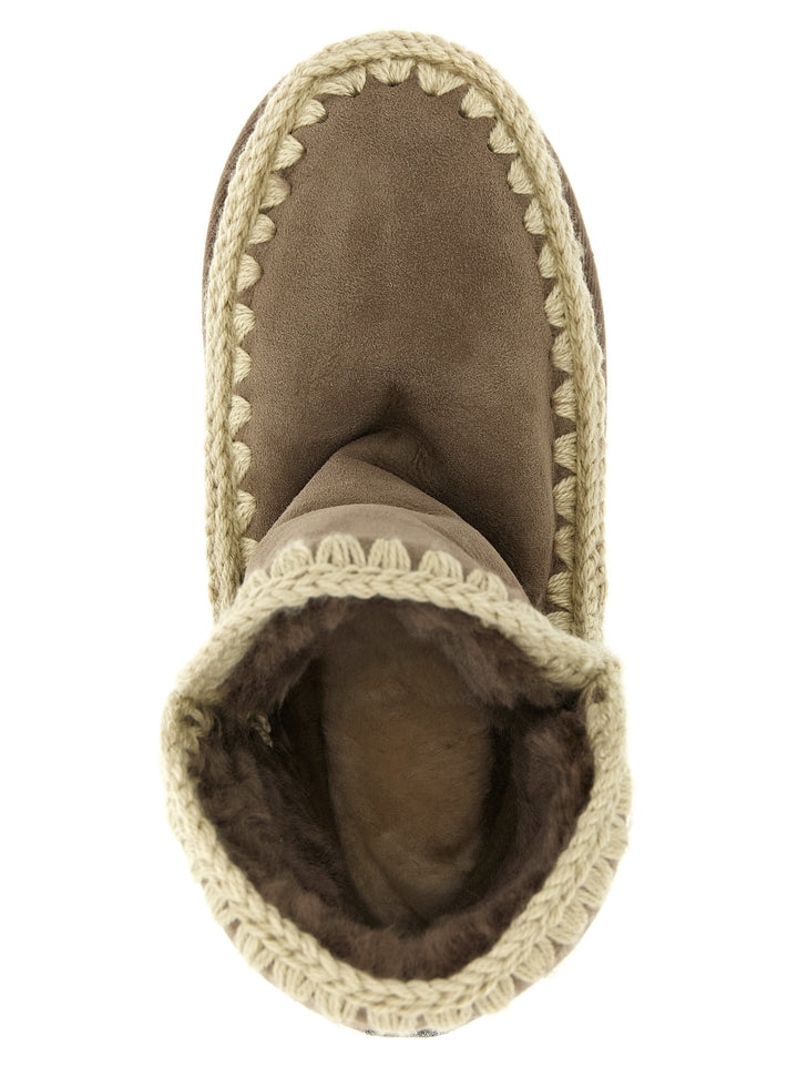 Mou Eskimo 18 Glitter Logo Boots and Ankle Boots - Brown | 7cfaa19aae343372e700fd086c4a0d27c27e4226