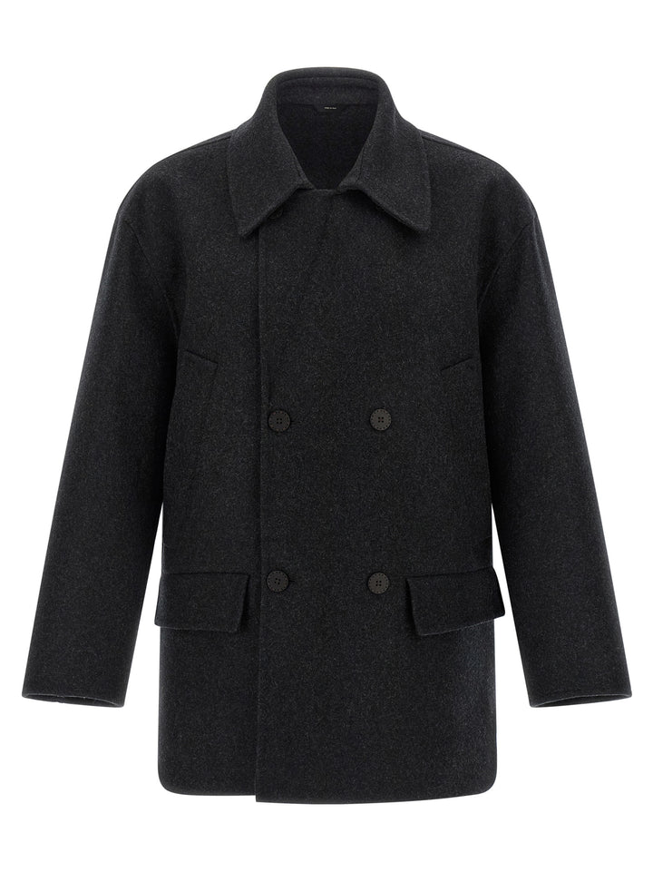 Fendi Felt Wool Coat Coats and Trench Coats - Gray | 6bcc535fb77ce2f5cc6448c8d98865c4854aad20