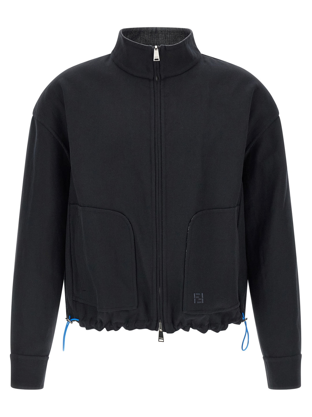 Fendi Ff Selleria Puffer Jackets - Blue | c93d20c1ab4637db5d5437bc8a0116c0bf5e2144
