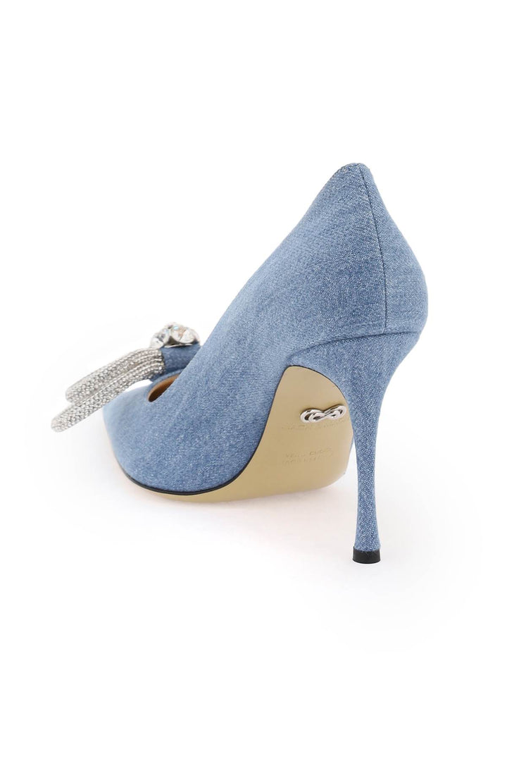 Denim Pumps With Crystals