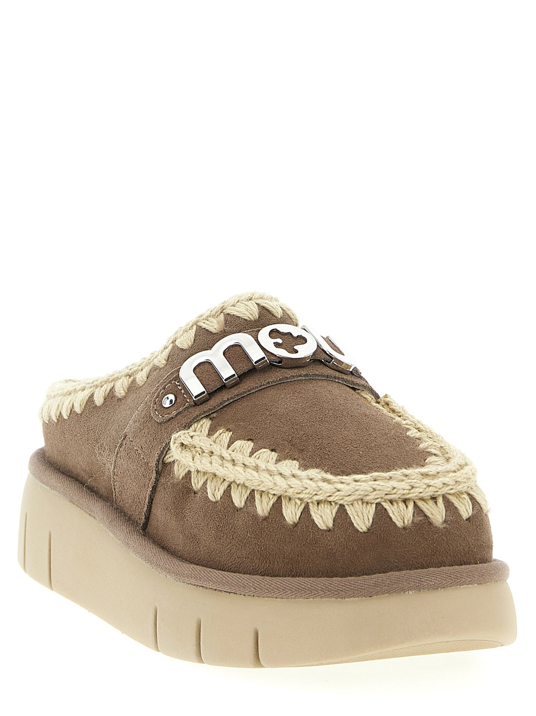 Mou Bounce Clog Flat shoes - Brown | 332503be3b541a0d7928b4943728de06af960ab6