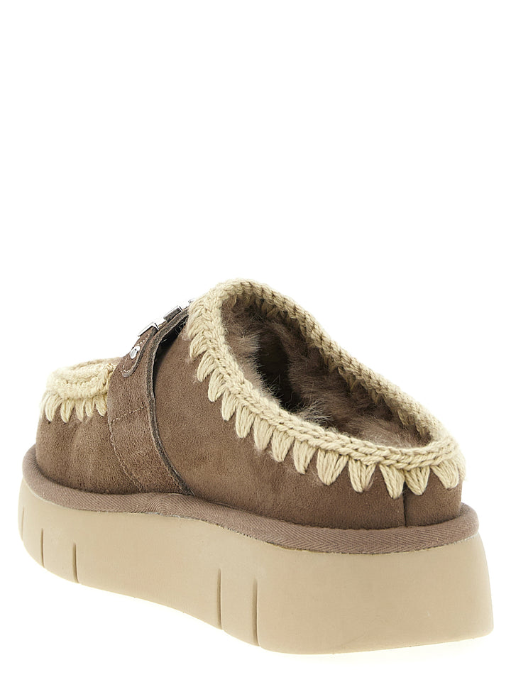Mou Bounce Clog Flat shoes - Brown | 07eb32acd07455e1cea0b2c48089c73f488913b6