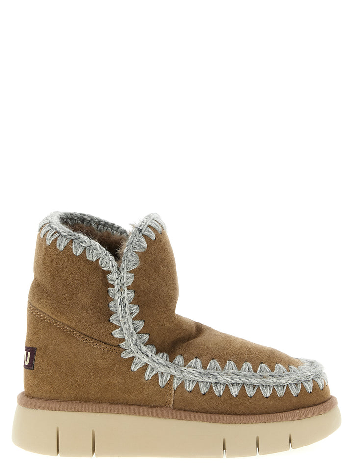 Mou Eskimo 18 Bounce Suede Boots and Ankle Boots - Beige | 975d3746d1ce698bb35bdeb54e9c2480c130ad0b