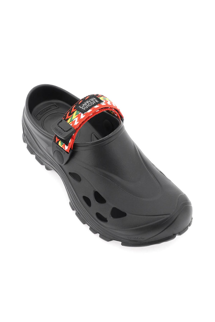 Rubber Clogs With Multicolored Strap