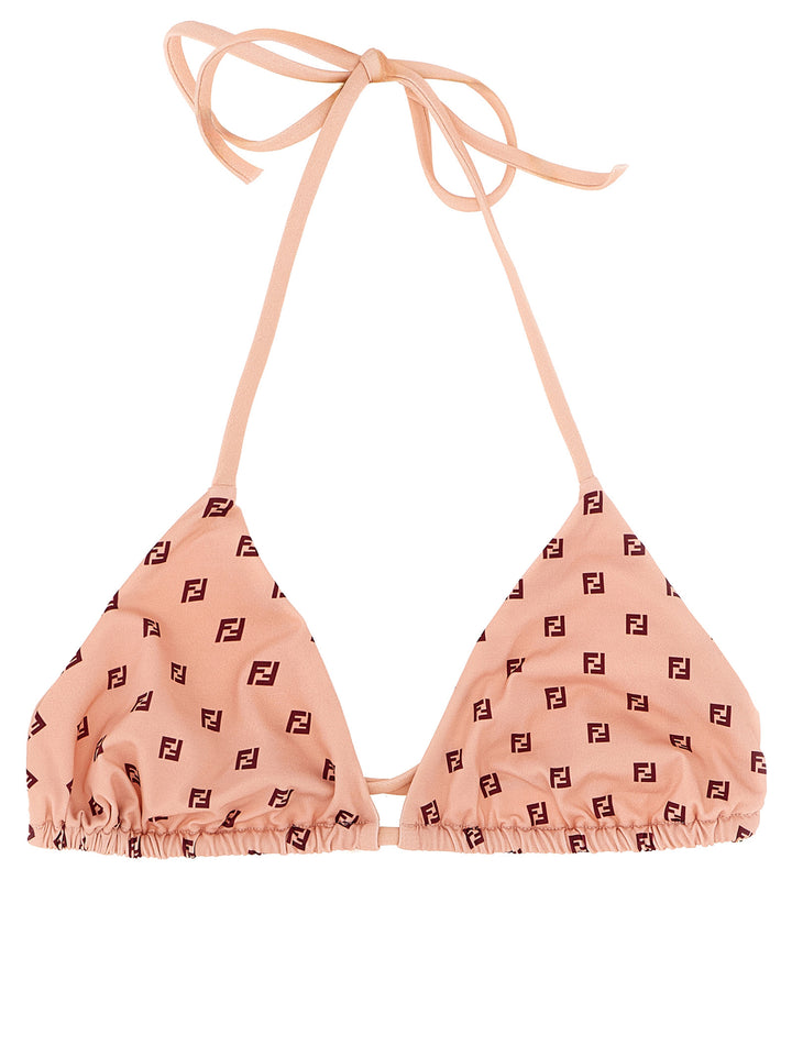 Fendi Micro Patchwork Bikini Top Beachwear - Pink | c3d070a5d4674b0816eb46b51a895768fc695a9a