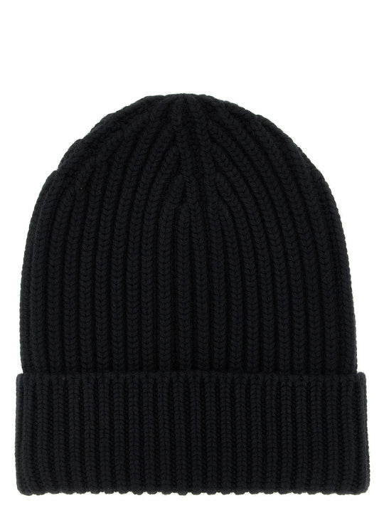 Wool Beanie Hats Black