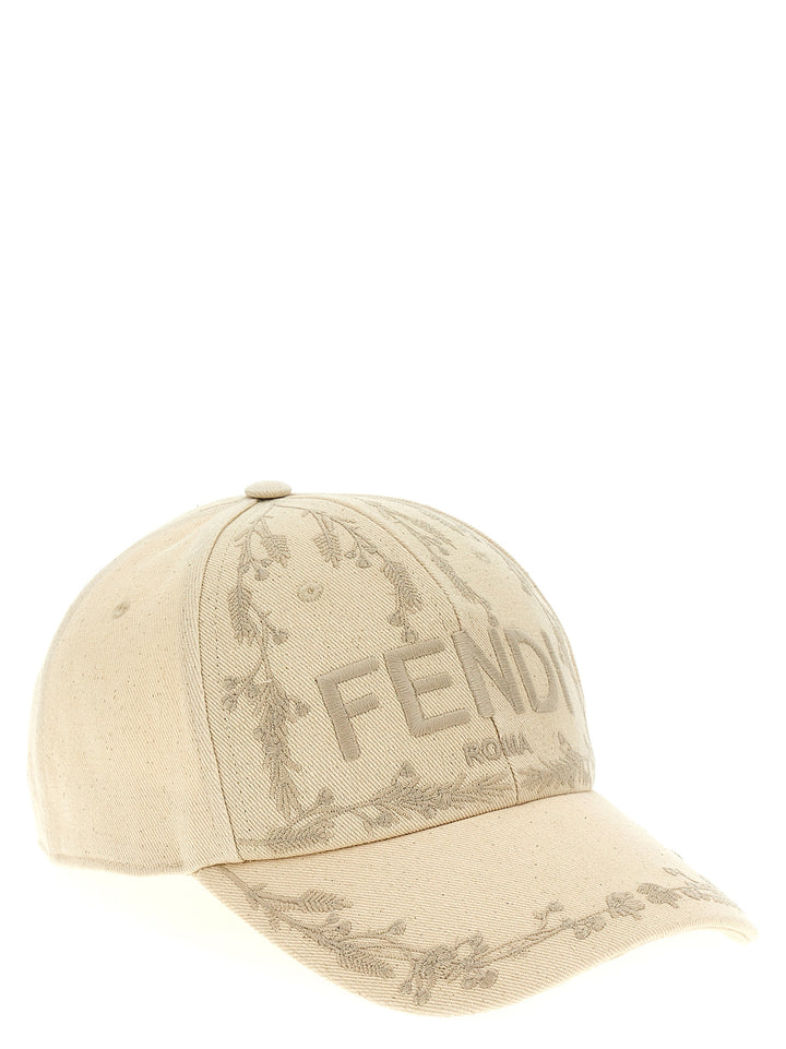 Fendi Roma Hats White