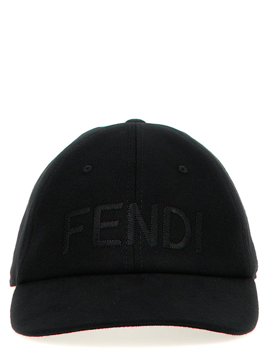 Logo Cap Hats Black