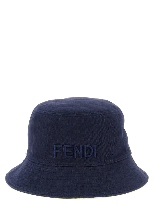 Reversible Denim Bucket Hat Hats Blue