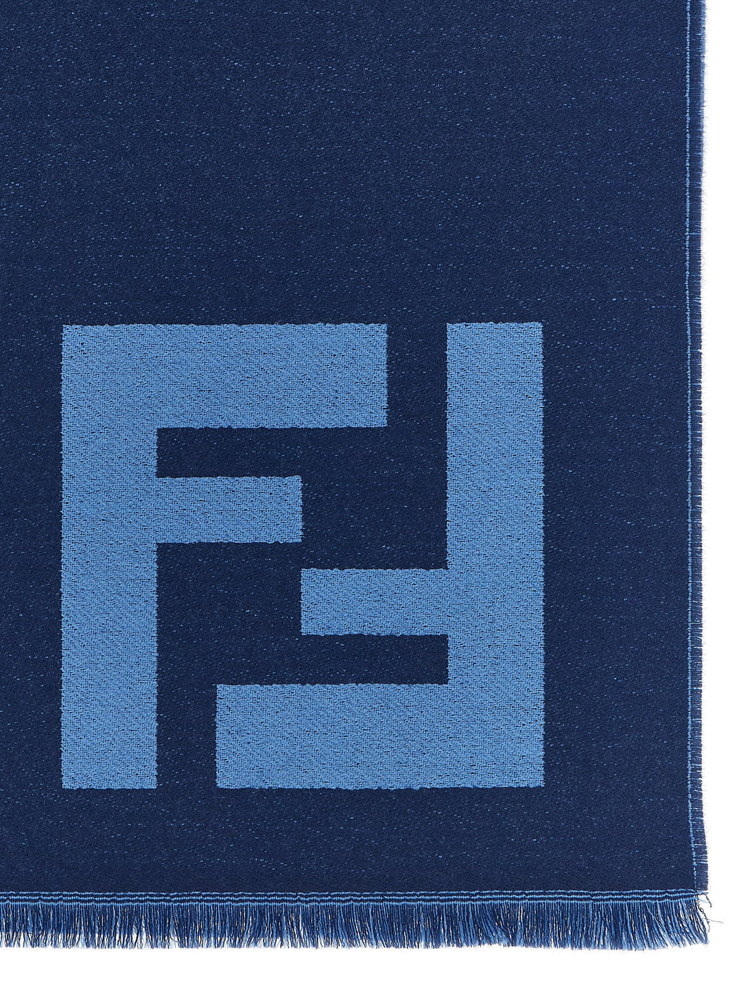 Fendi Ff Macro Scarf Scarves and Foulards - Blue | 0d3effd5bda0e63c16fd83e232356a683ab2bfcb
