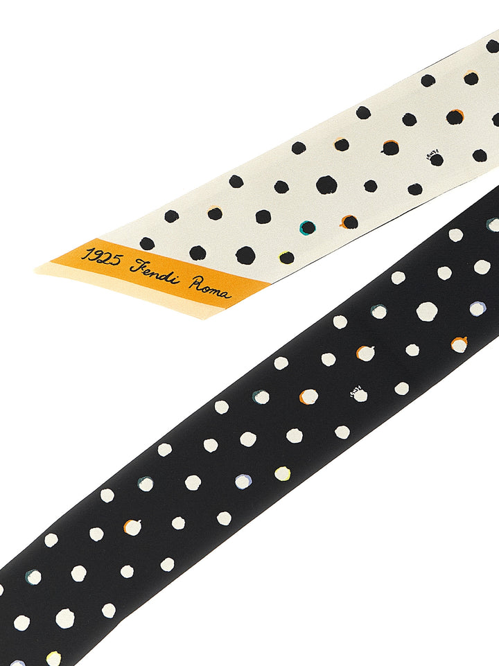 Fendi Wrappy Scarves and Foulards - White/Black | e9c425a5a12bd2a7445bcd1803bf8fa53fc8fc5a