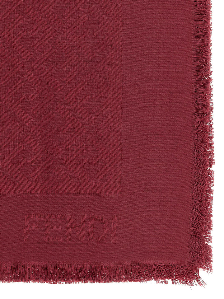 Fendi Ff Shawl Scarves and Foulards - Bordeaux | ef81bba3c46a80a2a682d3cb58d3e8e2acd4fd1a