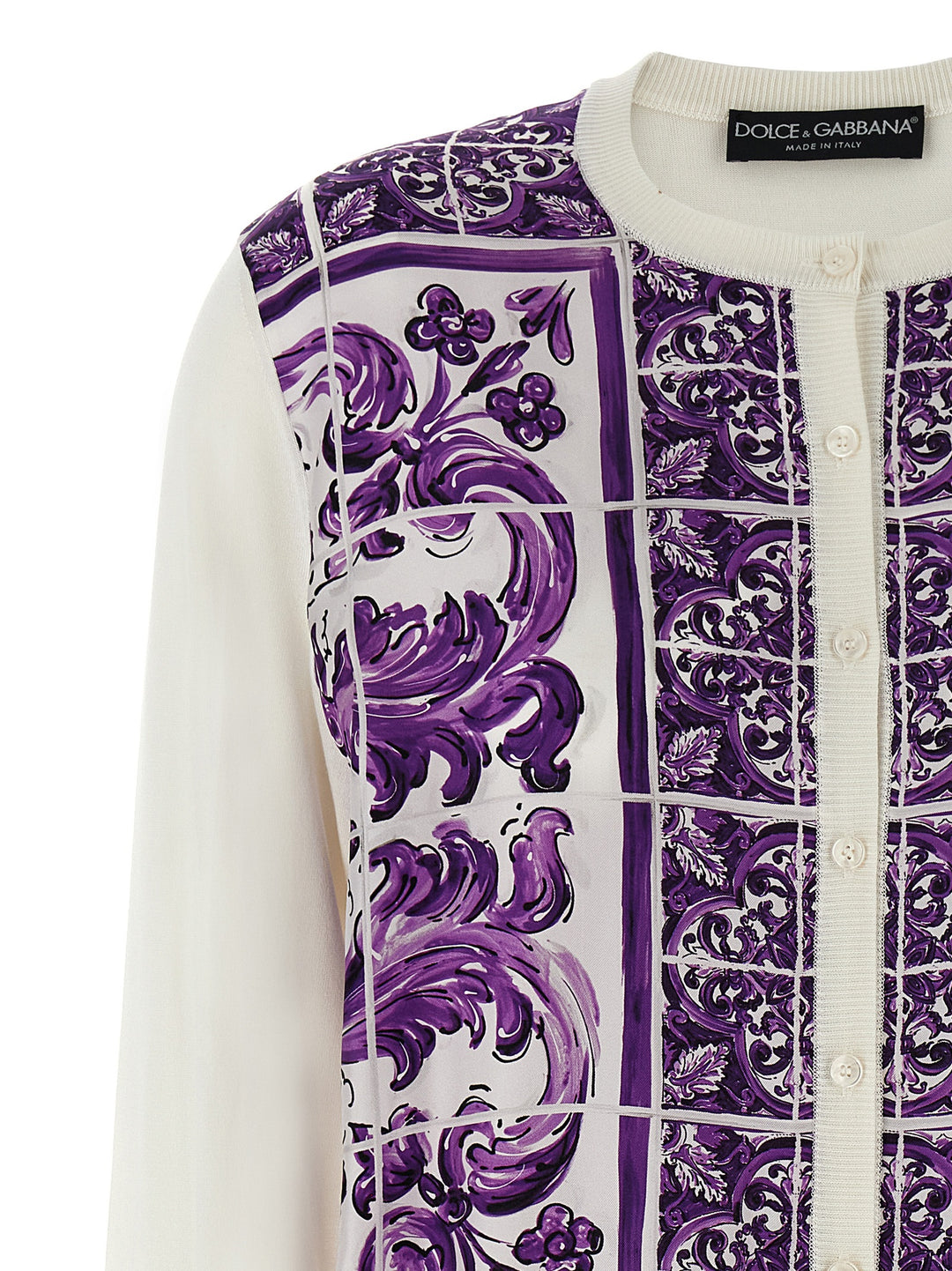 Dolce & Gabbana Maiolica Sweaters and Cardigans - Purple | 60fca3edf84e1bb79b11115818c8b0752a6f57c1