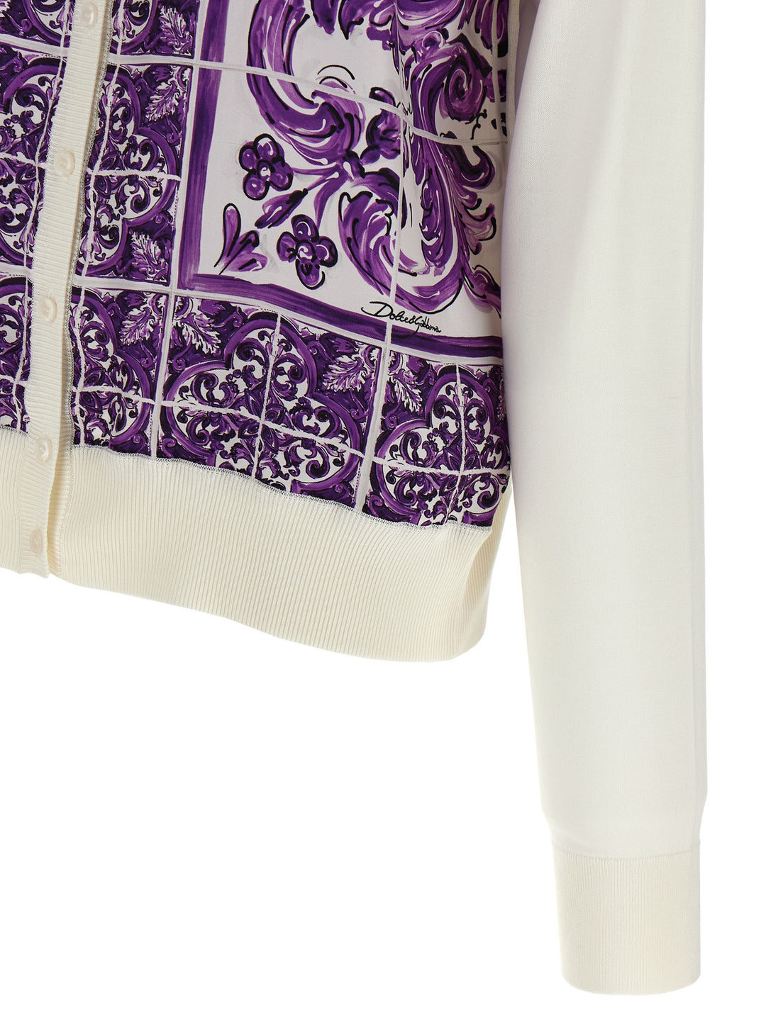 Dolce & Gabbana Maiolica Sweaters and Cardigans - Purple | 43210bedeb9491e00c6dd1ff07f3c63a89583a56