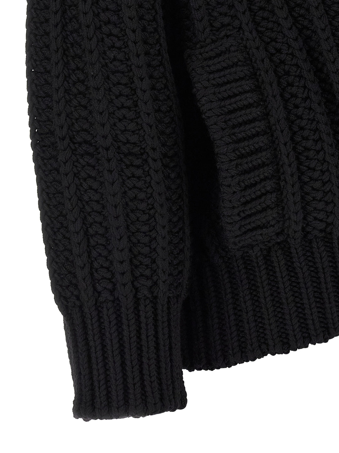 Dolce & Gabbana Coarse Wool Cardigan Sweaters and Cardigans - Black | 74a15191eeee8f373a8c205dc4457e256db4a8a7