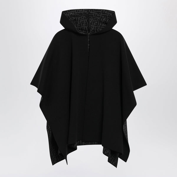 Cashemere Blend Black Cape