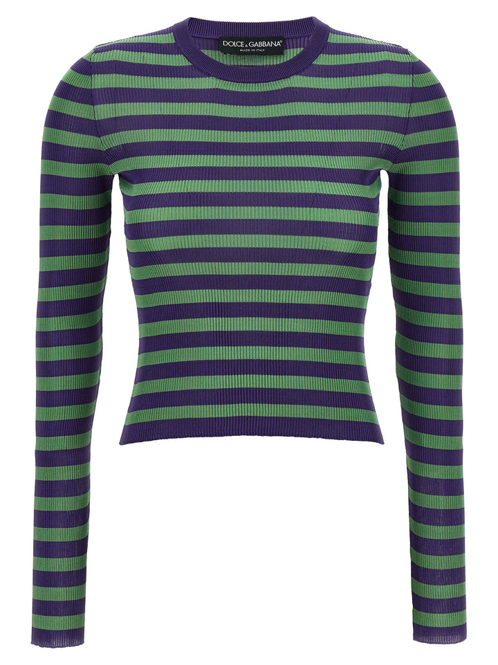 Dolce & Gabbana Striped Viscose Sweater Sweaters and Cardigans - Multicolor | d9e98a56ed1d0b75e94810f8fcb6ec18c9d58314