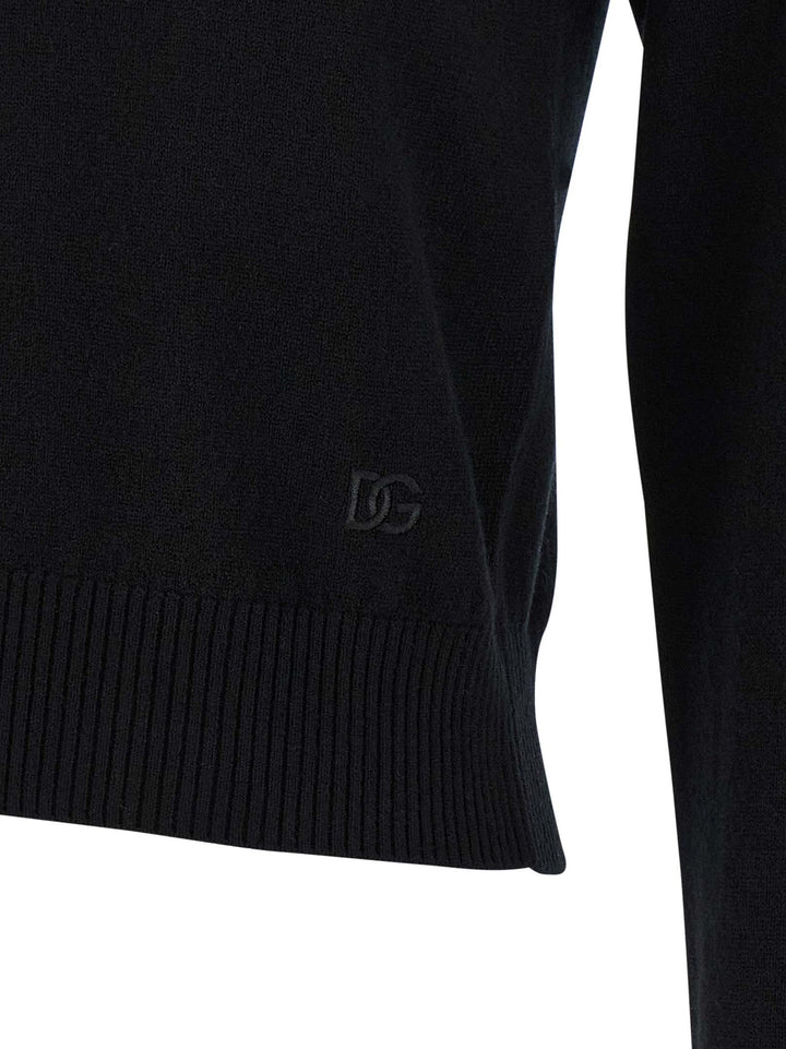 Dolce & Gabbana Polo Jersey Sweaters and Cardigans - Black | 8cda45c842d715043a775cd583115c21a152f343
