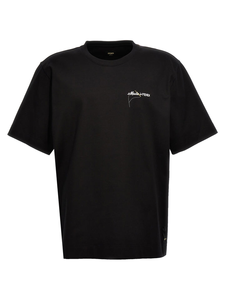 Logo Embroidery T-Shirt Black