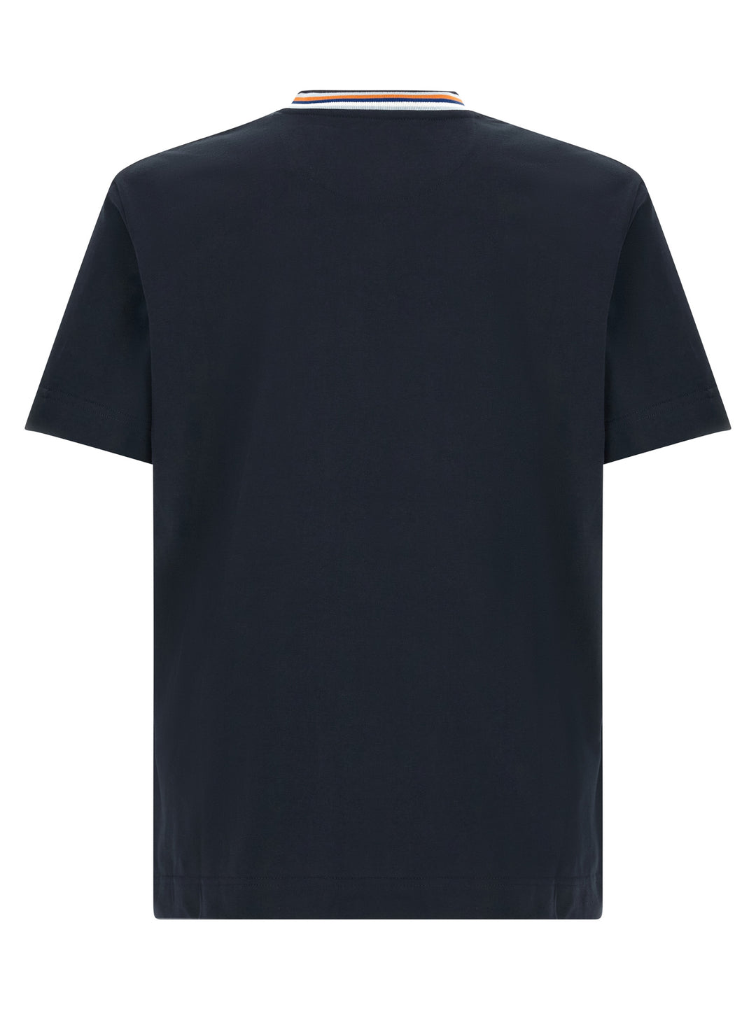 Fendi Ff Stitching T-shirt - Blue | d9716e5ad1f477616aebdef215e61d349eac515e