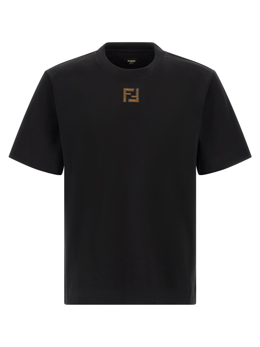 Fendi Micro Ff T-shirt - Black | 416b1ebd96f21f1f2bcfac1c30baaf73543cba43