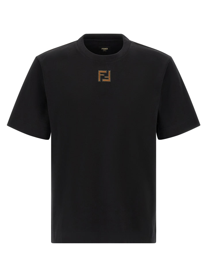 Fendi Micro Ff T-shirt - Black | 416b1ebd96f21f1f2bcfac1c30baaf73543cba43