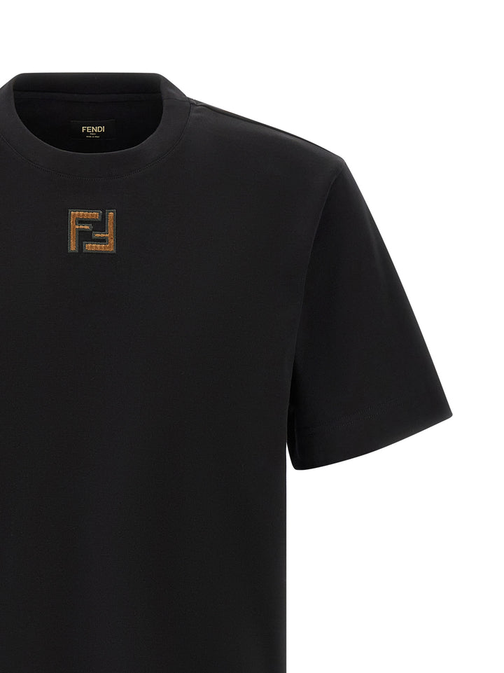 Fendi Micro Ff T-shirt - Black | 0897e250a9fdf3b6025cb5313520cdf057135f87