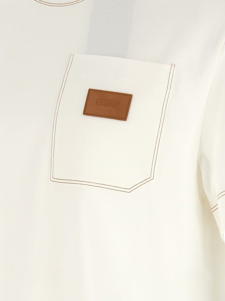 Fendi Patch Fendi T-shirt - White | 1029f2ef47fa90a54bce57fe38b46d67470f8d80