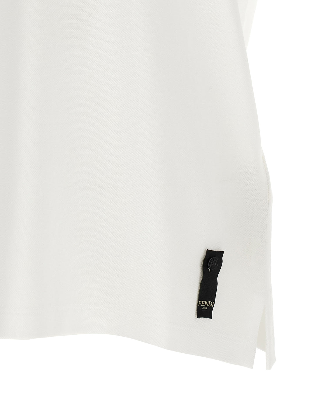 Fendi Ff Metallic Logo  Shirt Polo - White | 0ce05d473f7210853907305f12044b936e5d984f