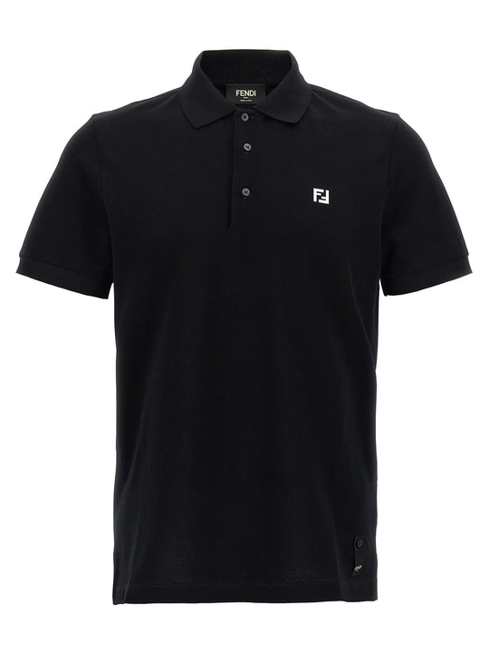 Ff Metallic Logo Shirt Polo Black