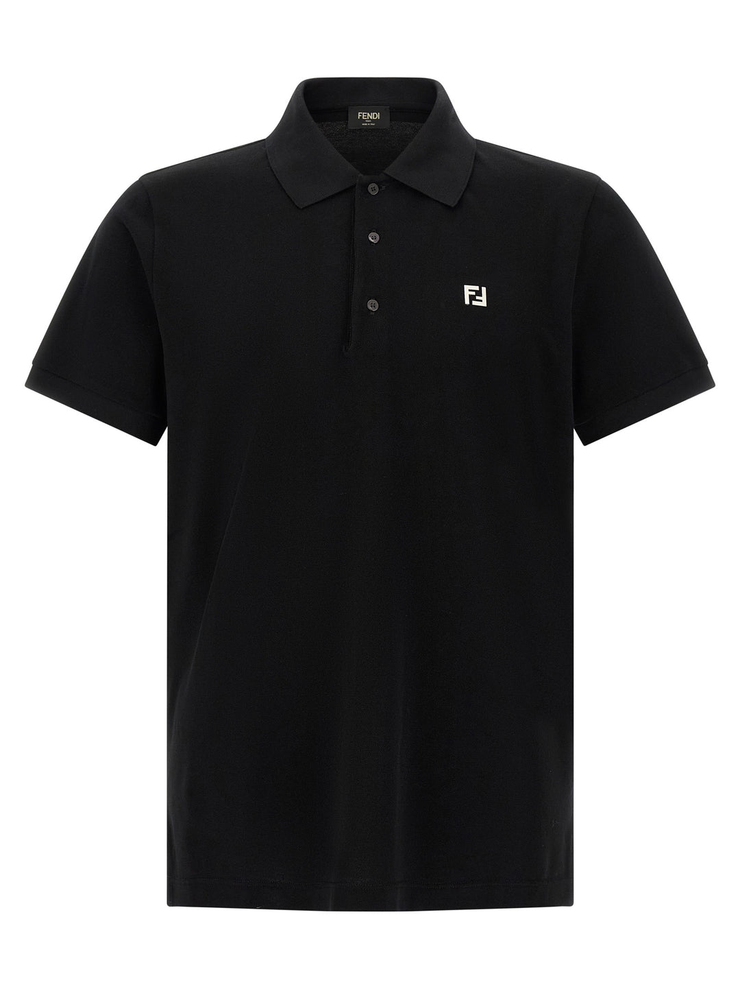 Fendi Ff Metallic Logo  Shirt Polo - Black | 5a9092ad5a103ffdfb3d05b9c59e8d4da46c249c