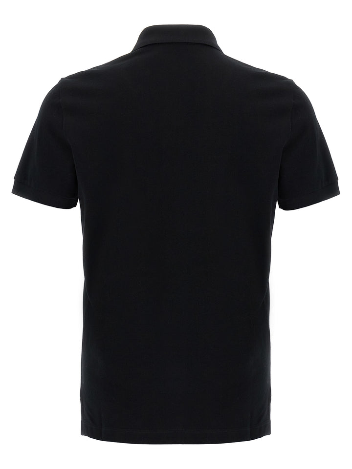 Fendi Ff Metallic Logo  Shirt Polo - Black | ef0681330feda84c996efe5abedff66c98b16f18