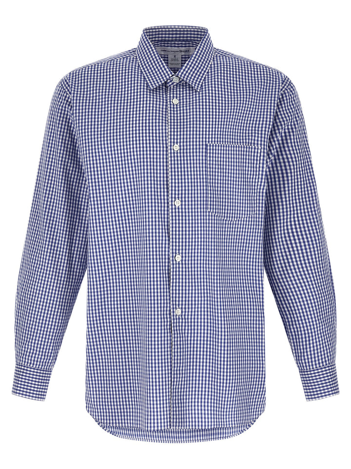 Comme Des GarçOns Shirt Vichy Shirt Shirt and Blouse - Blue | 735ce64d7dc0803043a2d3fbe6485d838658a6e4
