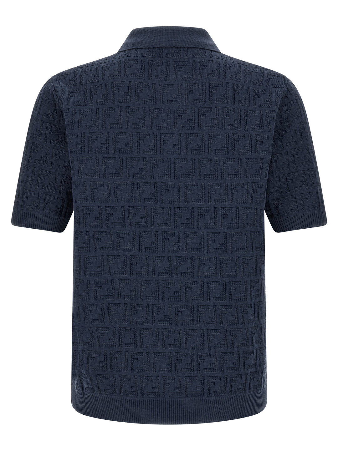 Fendi Ff Cotton  Shirt Polo - Blue | 62399c13f6e8731a7aaa6b4094cd2210f48aedfa