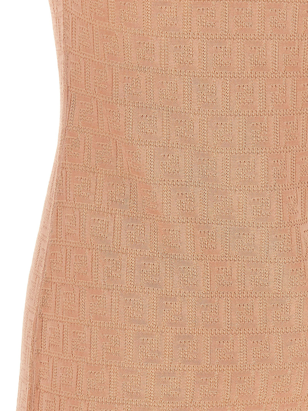 Fendi Ff Cotton Dress Dresses - Pink | 665ac2e836f22884608b5d097e439205a11f5deb